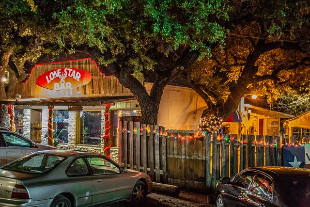 Exterior of Lone Star Bar Texas