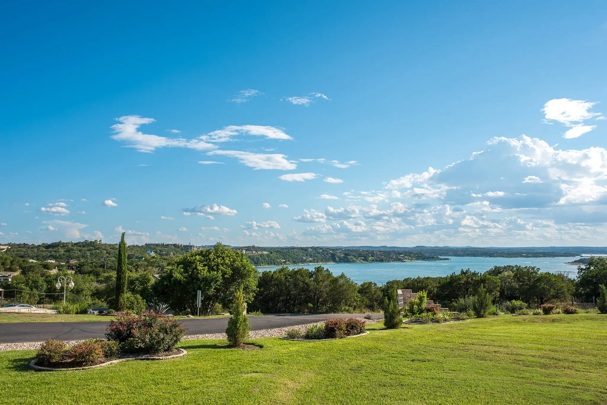 Distant view of Lake Travis