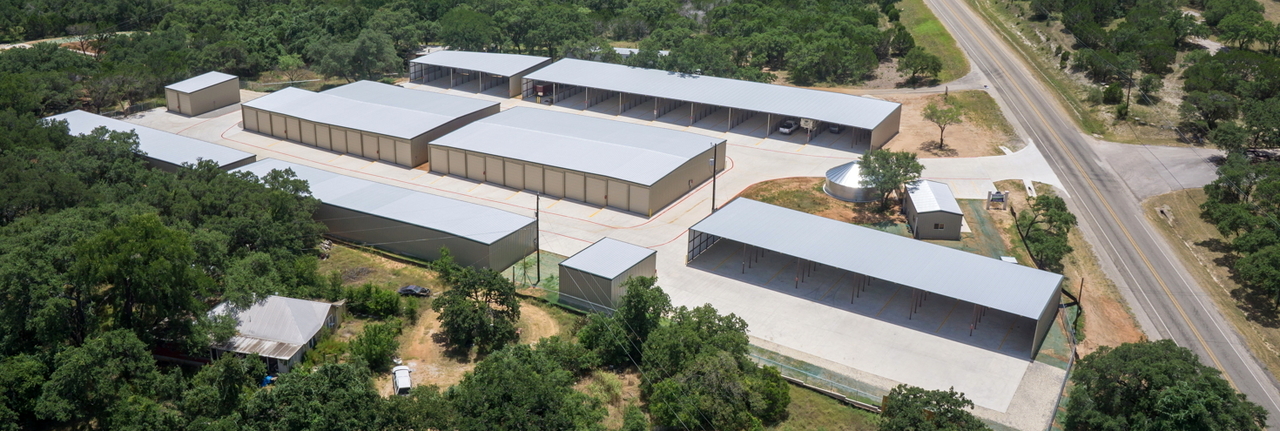 Aerial view of Storage in Austin, Texas