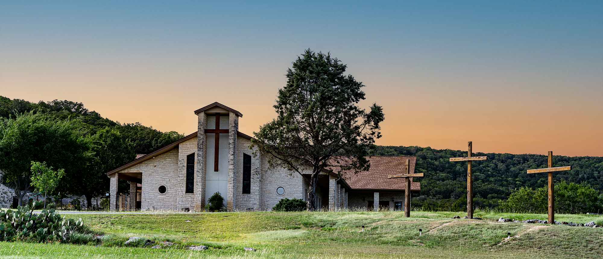 Christ Our Savior Luthern Church at sunset