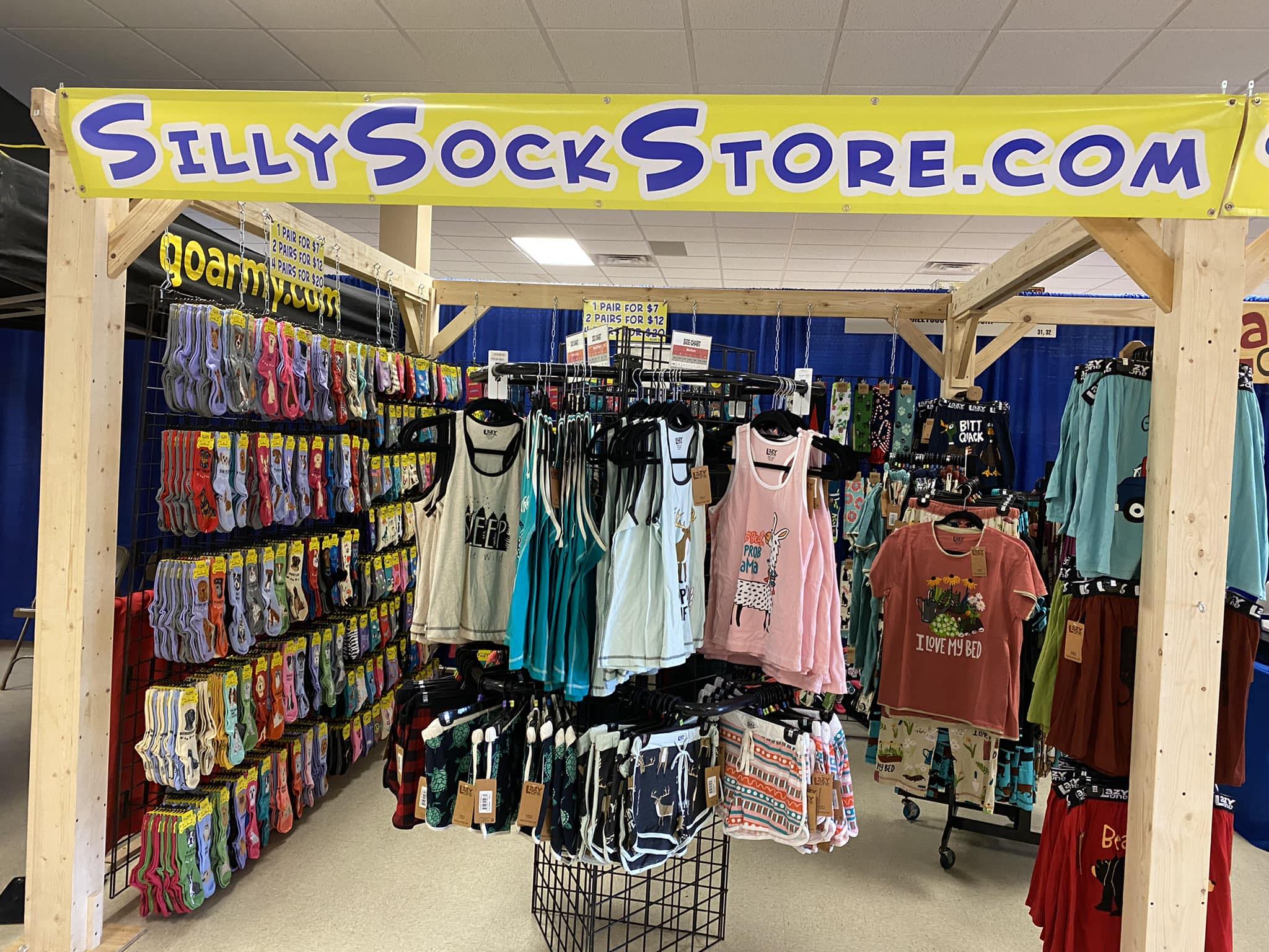 Entrance to Silly Sock Store