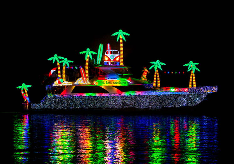 Boat Parade on Lake Travis